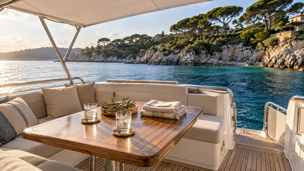 Half a day on a private yacht in Antibes