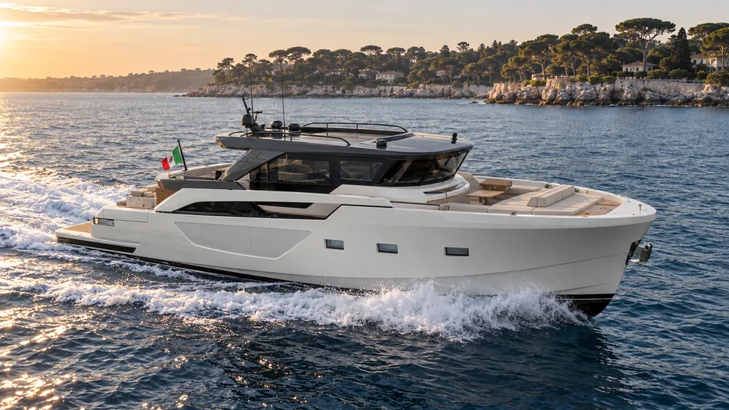 Bluegame BGX63 au large du cap d’Antibes, du modèle