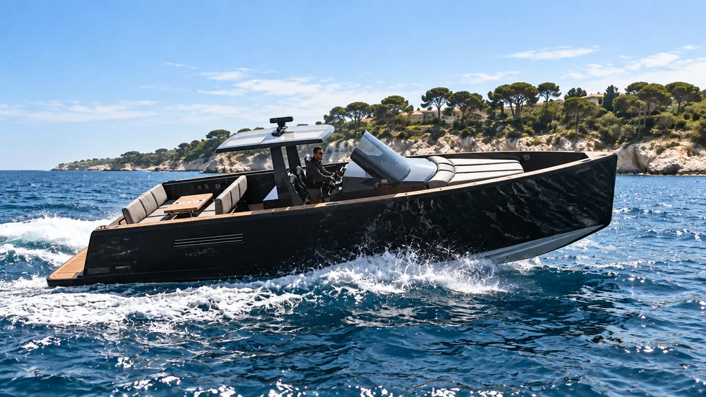 Fjord 40 dans une composition au large d’Antibes