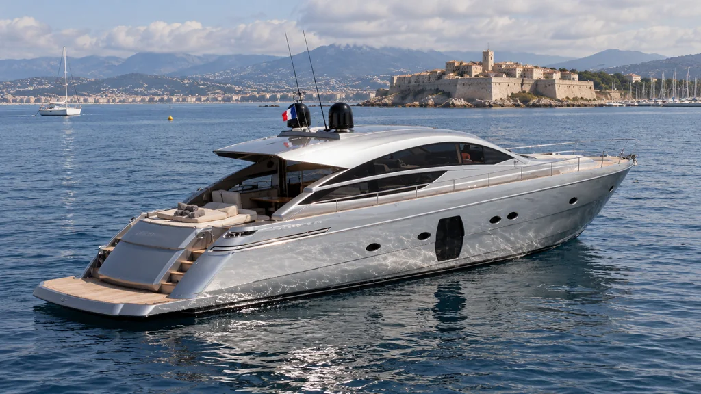 Pershing 64 yacht exterior for Antibes