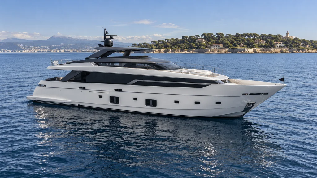 Sanlorenzo SL120 Asymmetric yacht exterior for Antibes